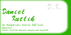 daniel kutlik business card